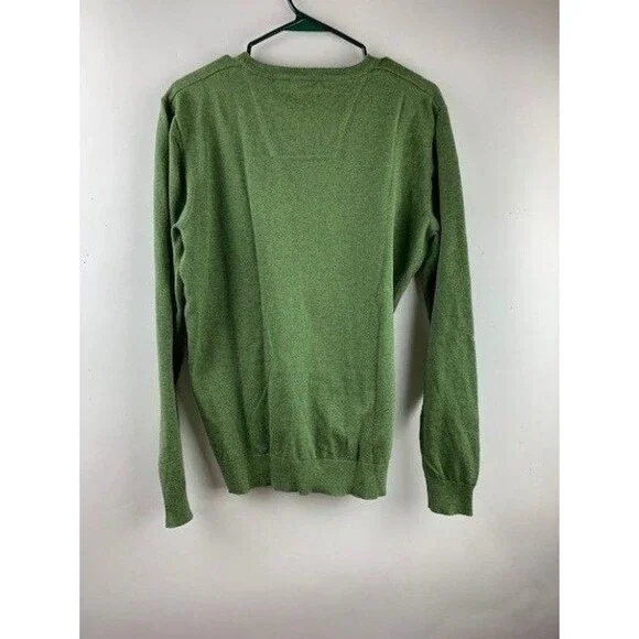 Tom Taylor Size L Mens Olive Green Sweater Long Sleeve - Picture 5 of 5